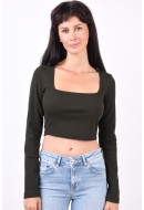 Bluza Dama Jjxx Jxfura Str Square Neck Rib Rosin